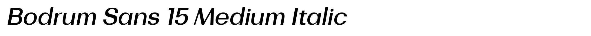 Bodrum Sans 15 Medium Italic image